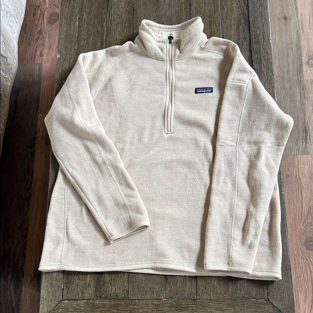 Patagonia Men's Zip-Up Sweater in Cream